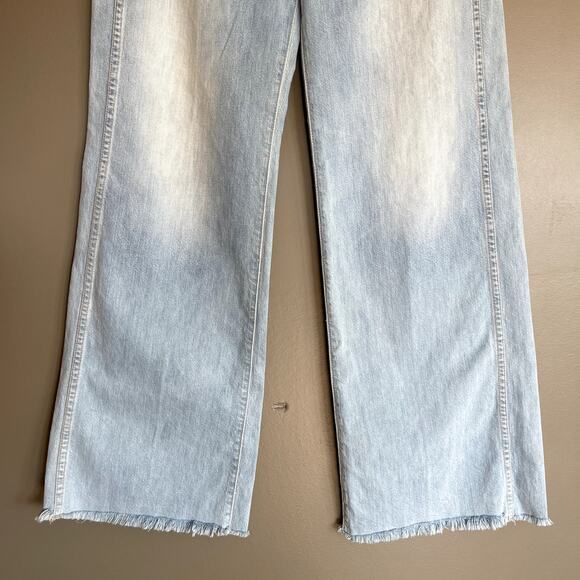 Veronica Beard Taylor Relaxed Wide Leg High Rise Jean in Aire Size 28 Light Blue - Picture 7 of 16